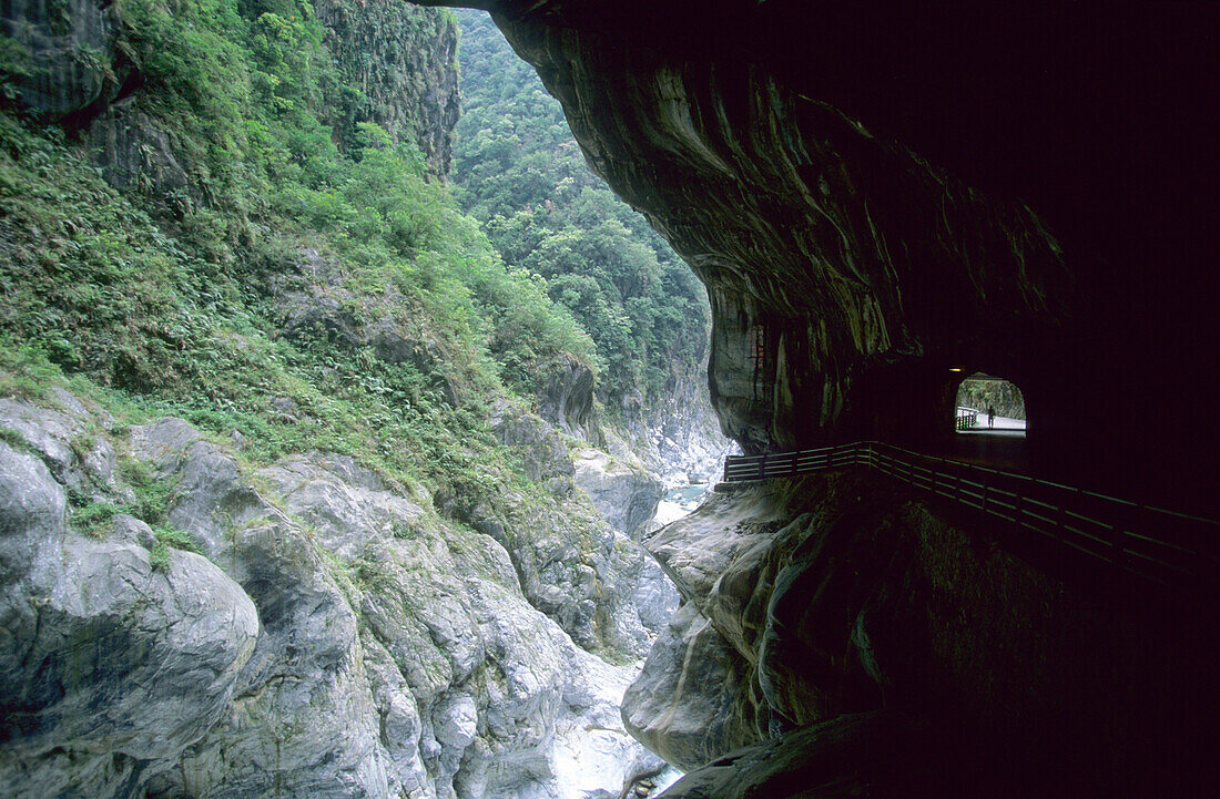 Blick in die Taroko Schlucht im Taroko Nationalpark, Taiwan, Asien