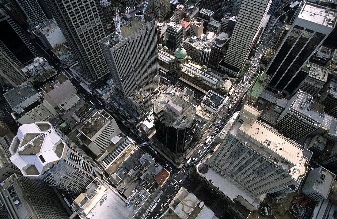 Die City von Sydney aus der Luft, Sydney, New South Wales, Australien