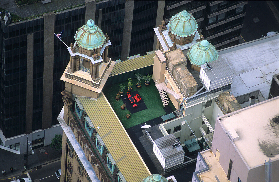 Privat rooftop garden in the city, Sydney, New South Wales, Australia