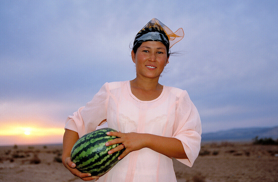 Uyghur woman. Gaochang, Xinjiang, China