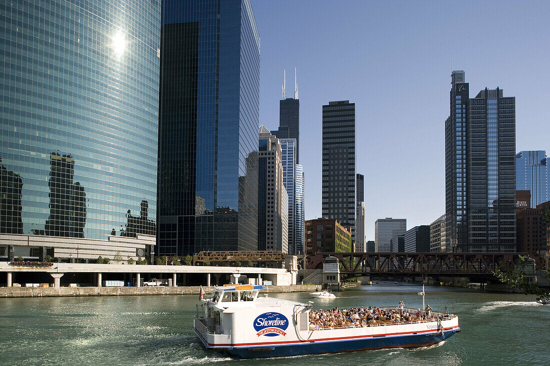 Chicago River, Loop, Chicago, Illinois, USA