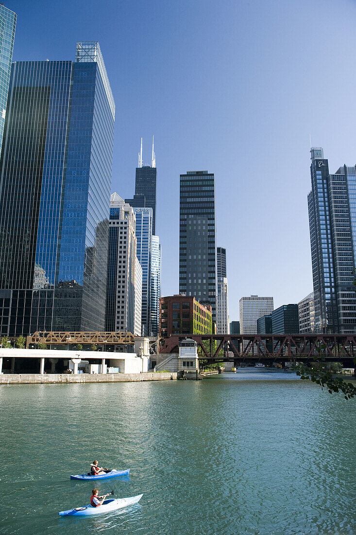 Chicago River, Loop, Chicago, Illinois, USA