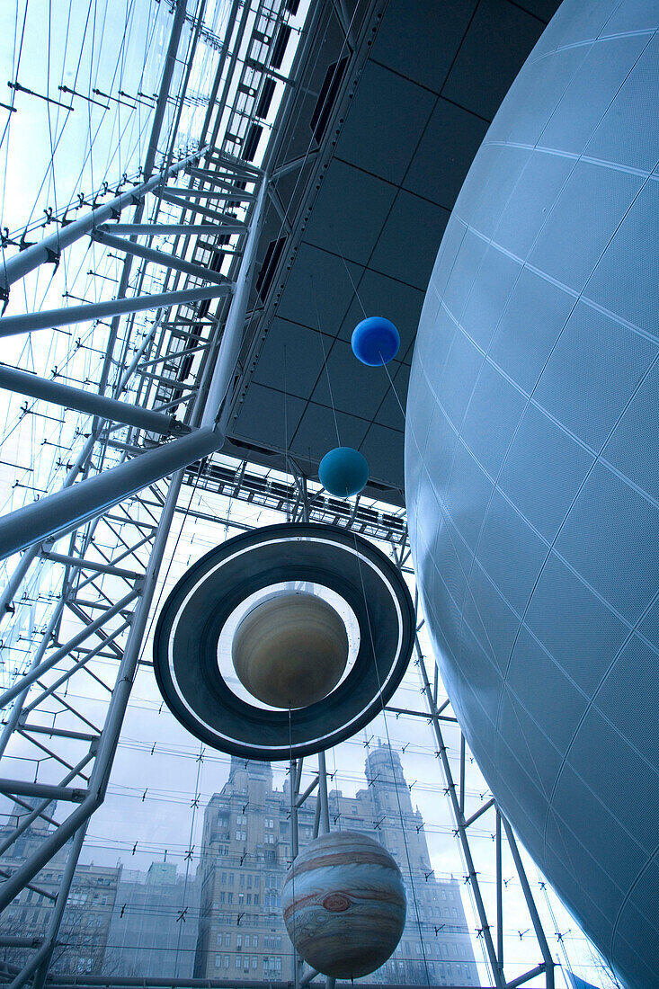 HAYDEN PLANETARIUM. ROSE CENTER. AMERICAN MUSEUM OF NATURAL HISTORY. MANHATTAN. NEW YORK. USA