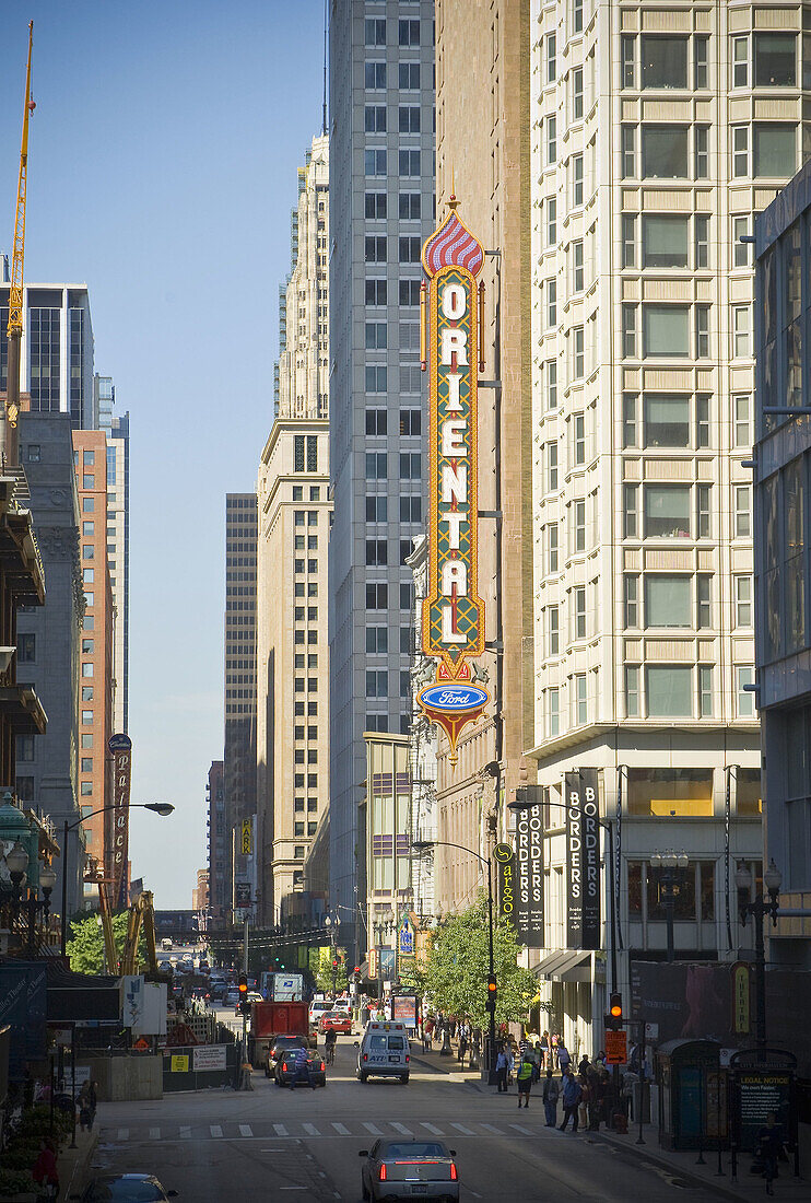 USA Illinois Chicago West Randolph Street Oriental Theater