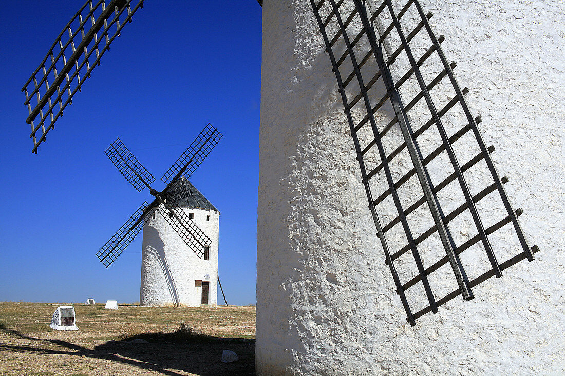 Windmill, Campo de Criptana. Ciudad Real province, Castilla-La Mancha, Spain