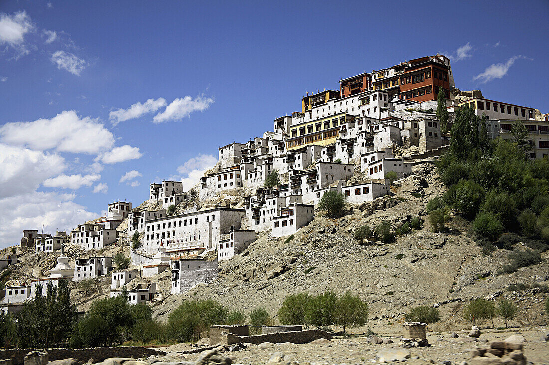 A Side view of Thiksey Monastery Ladakh India