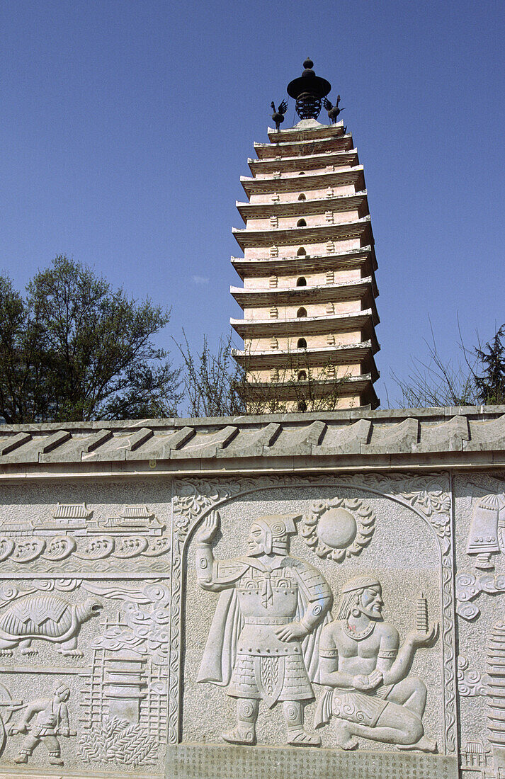 East pagoda, Kunming, Yunnan, China.