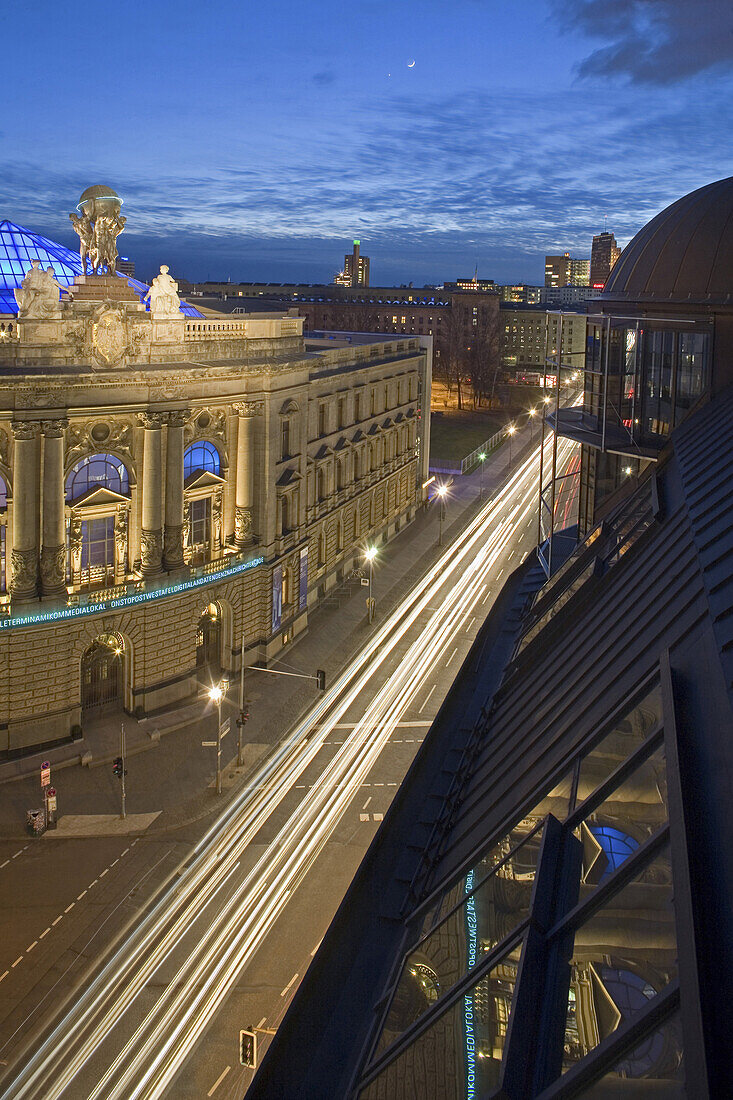 Museum of Communication at Leipzig street in the evening, Mitte, Berlin, Germany