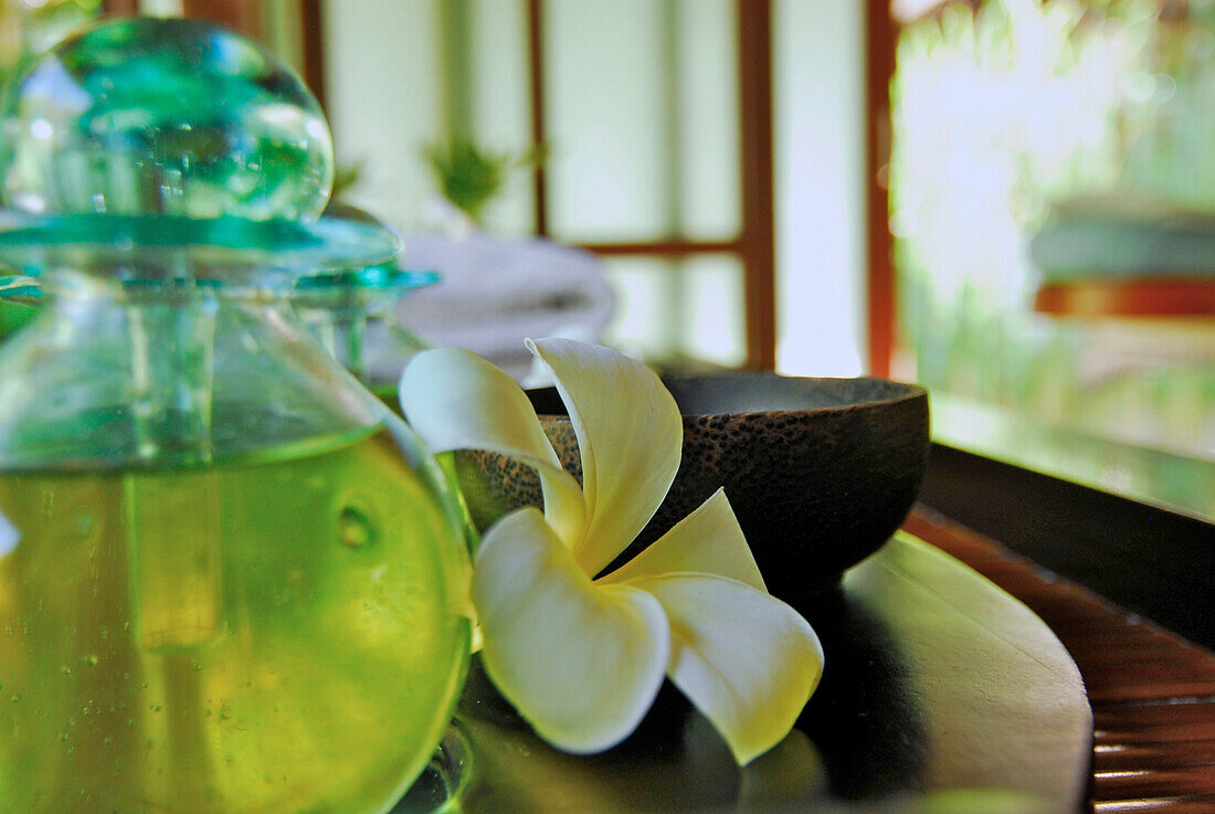 Detail des Spa im Hotel Four Seasons, Sayan, Ubud, Zentral Bali, Indonesien, Asien