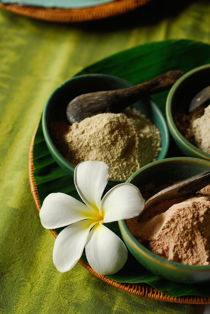 Detail des Spa im Amandari Resort, Yeh Agung Tal, Bali, Indonesien, Asien