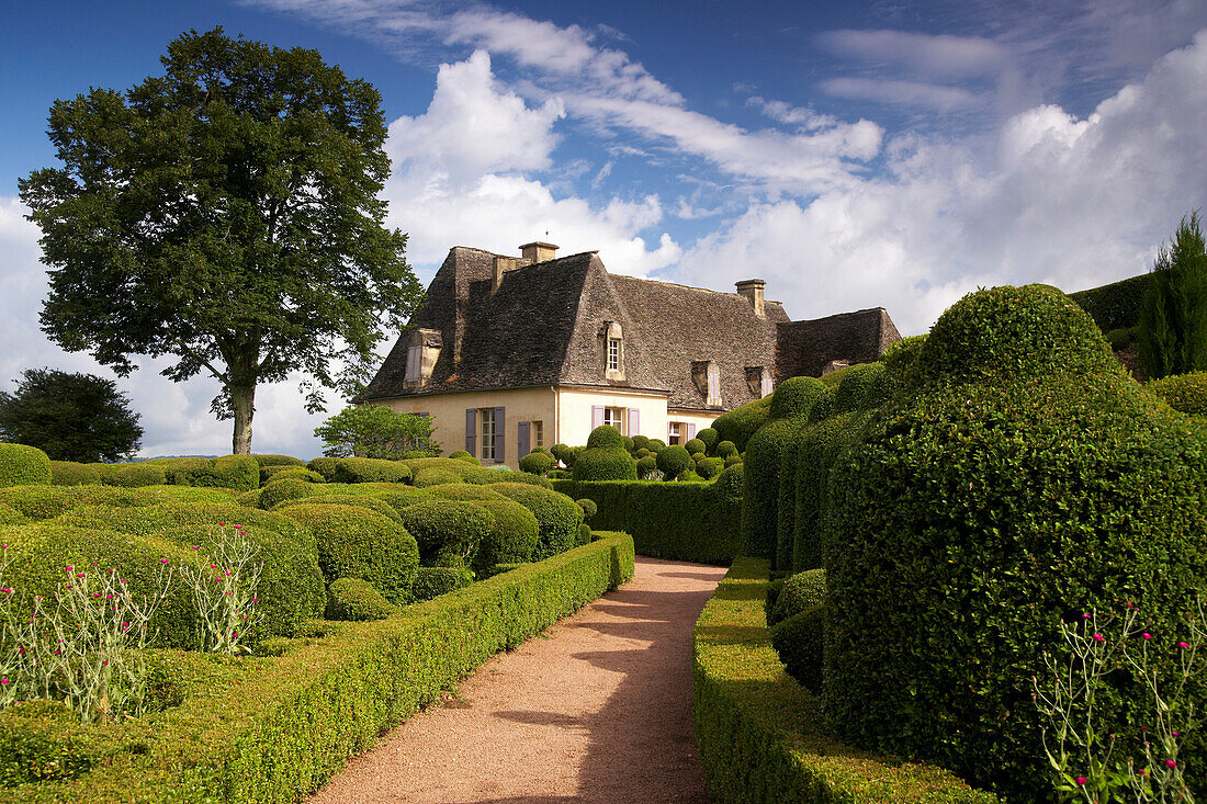 Les Jardins de Marqueyssac, near Beynac, The wy of St. James, Road to Santiago, Chemins de Saint-Jacques, Via Lemovicensis, Beynac, Dept. Dordogne, Région Aquitaine, France, Europe