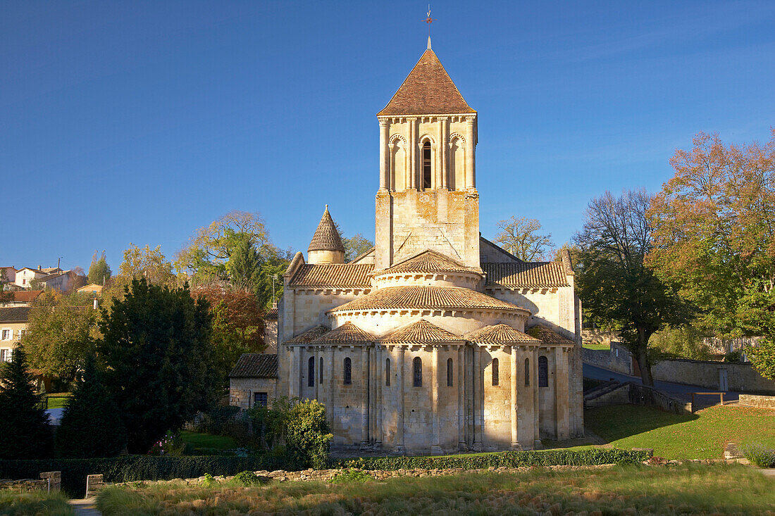 Kirche Saint-Hilaire in Melle, Jakobsweg, Chemins de Saint-Jacques, Via Turonensis, Dept. Deux-Sèvres, Région Poitou-Charentes, Frankreich, Europa