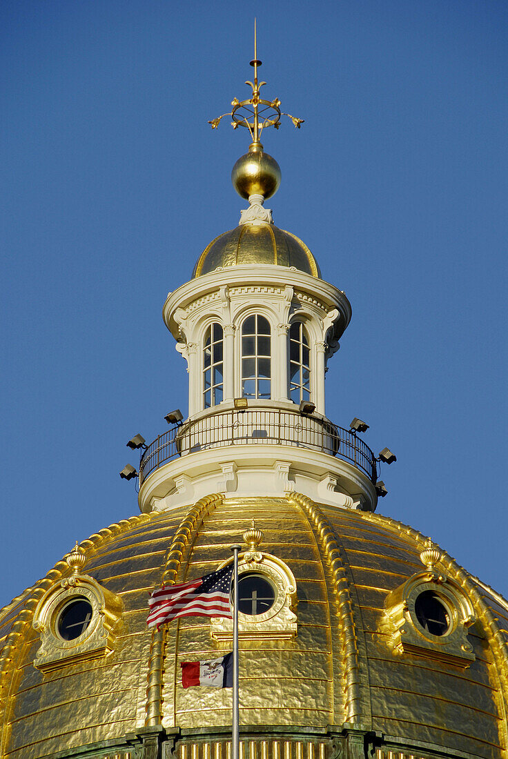 The State Capitol Building at Des Moines, Iowa, USA