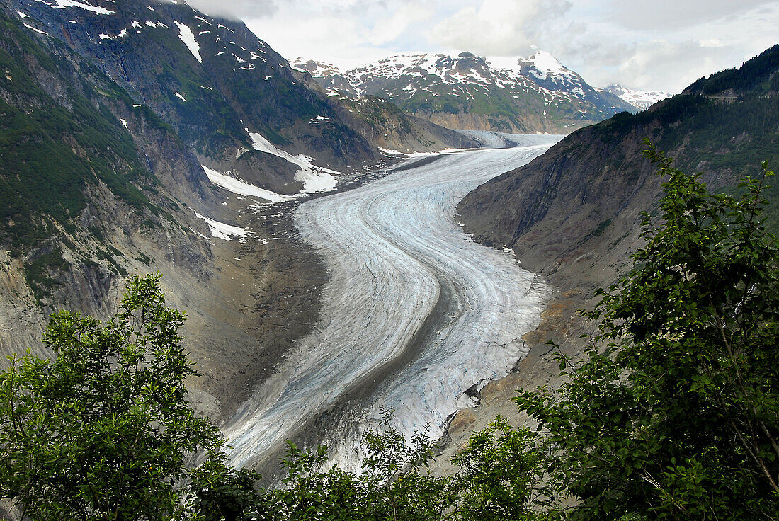Toe of Salmon Glacier Stewart British Columbia BC Canada near Hyder Alaska AK US United States