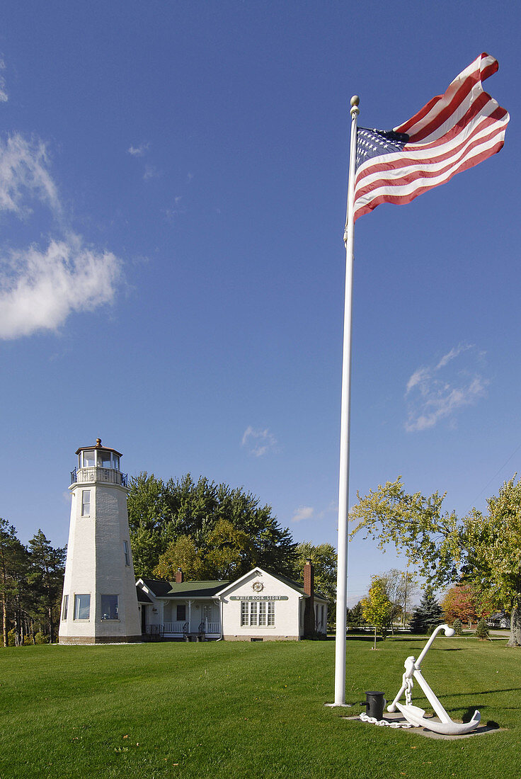 White Rock Lighthouse located at White Rock Michigan MI