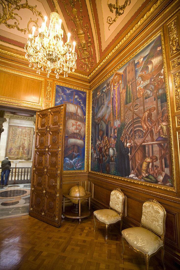 Room. Ajuntament de Barcelona. (City hall). Catalonia. Spain.