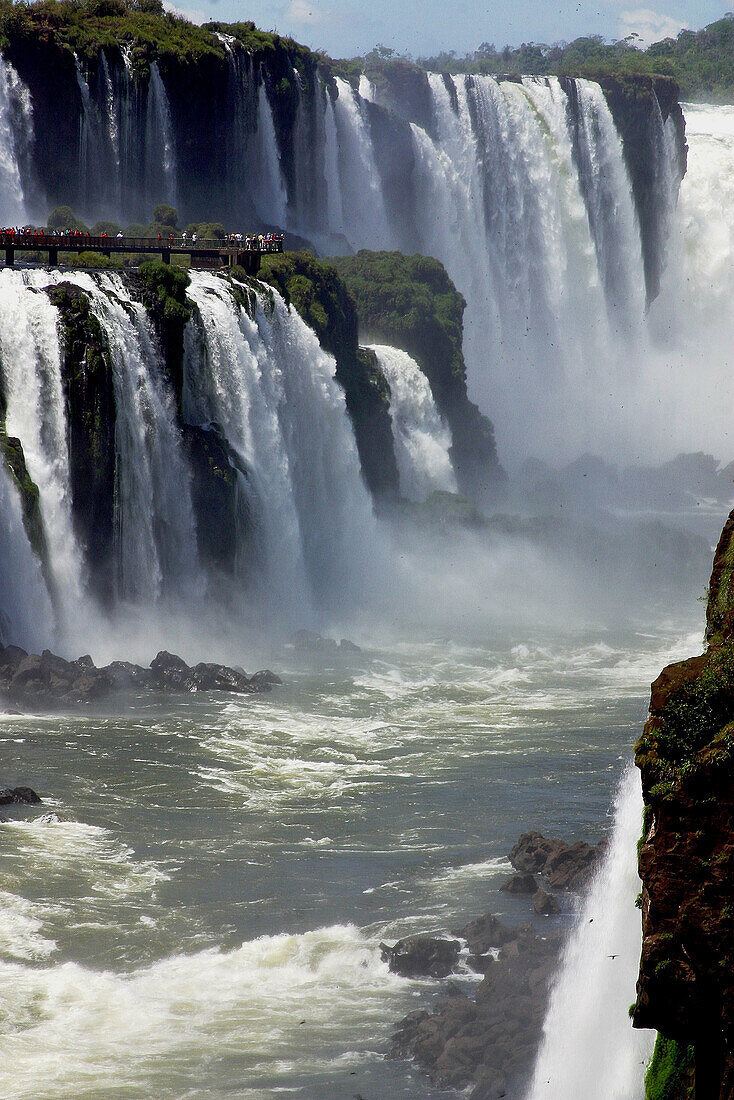 Waterfalls.  Iguazu National Park, Argentina-Brazil border