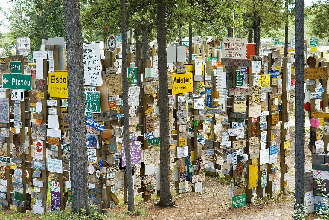 Signpost city, Watson Lake, Yukon, Canada