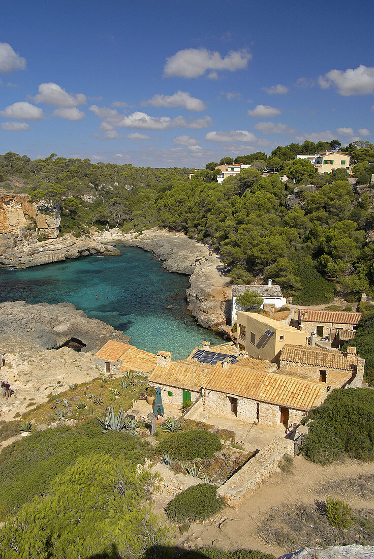 Cala S'Amonia. Santanyi. Migjorn. Majorca. Balearic Islands, Spain.