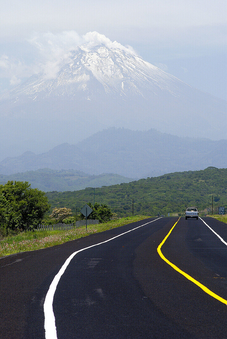 Vulkan Popocatépetl (5.452m.). Puebla. Mexiko