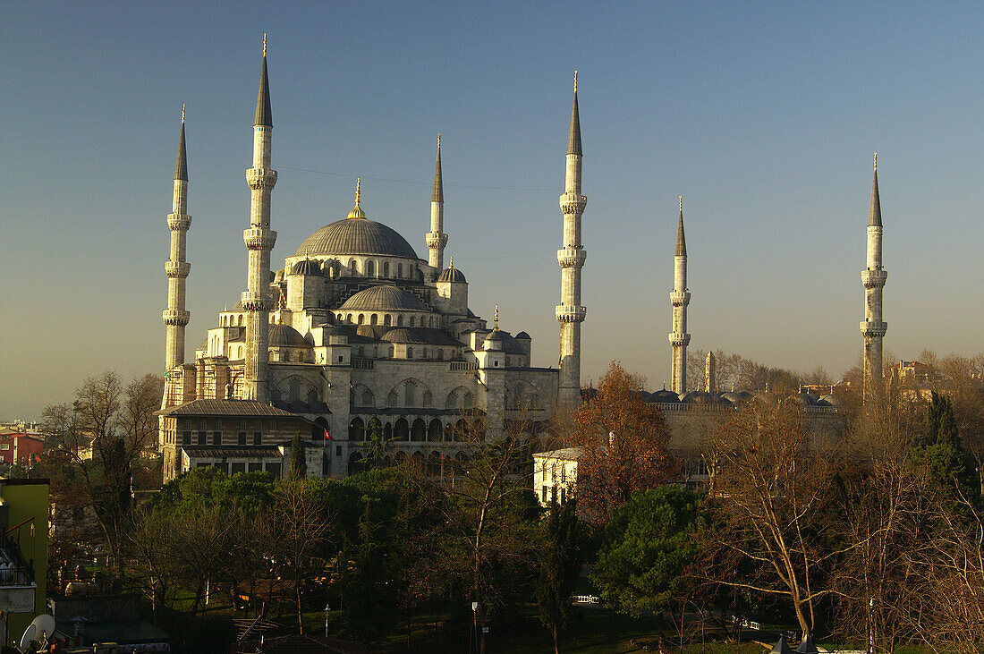 Die Blaue Moschee (Sultan Ahmet Camii). Istanbul. Türkei