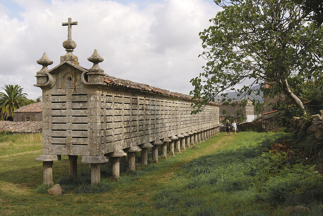 Horreo (typical barn), 18th Century. Carnota. La Coruña province. Galicia. Spain