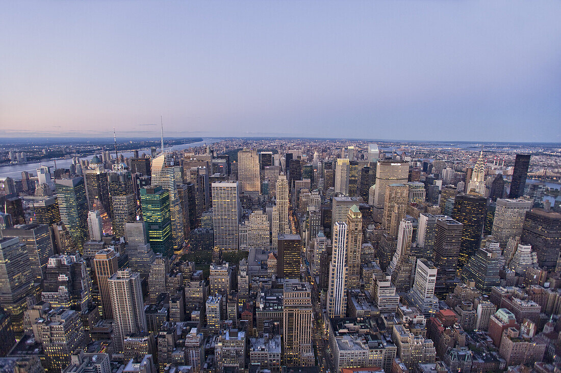 View from the Empire State Building over Midtown, Manhattan, New York City, New York, USA