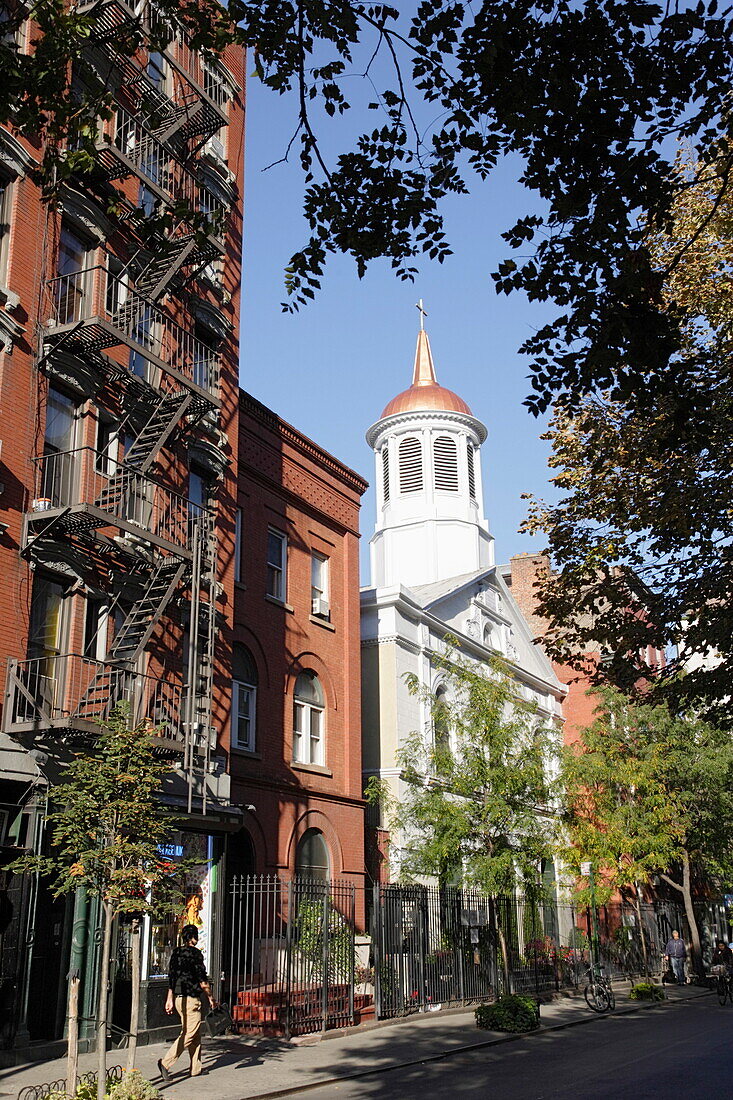 Church, Christopher Street, Greenwich, Manhattan, New York City, New York, USA