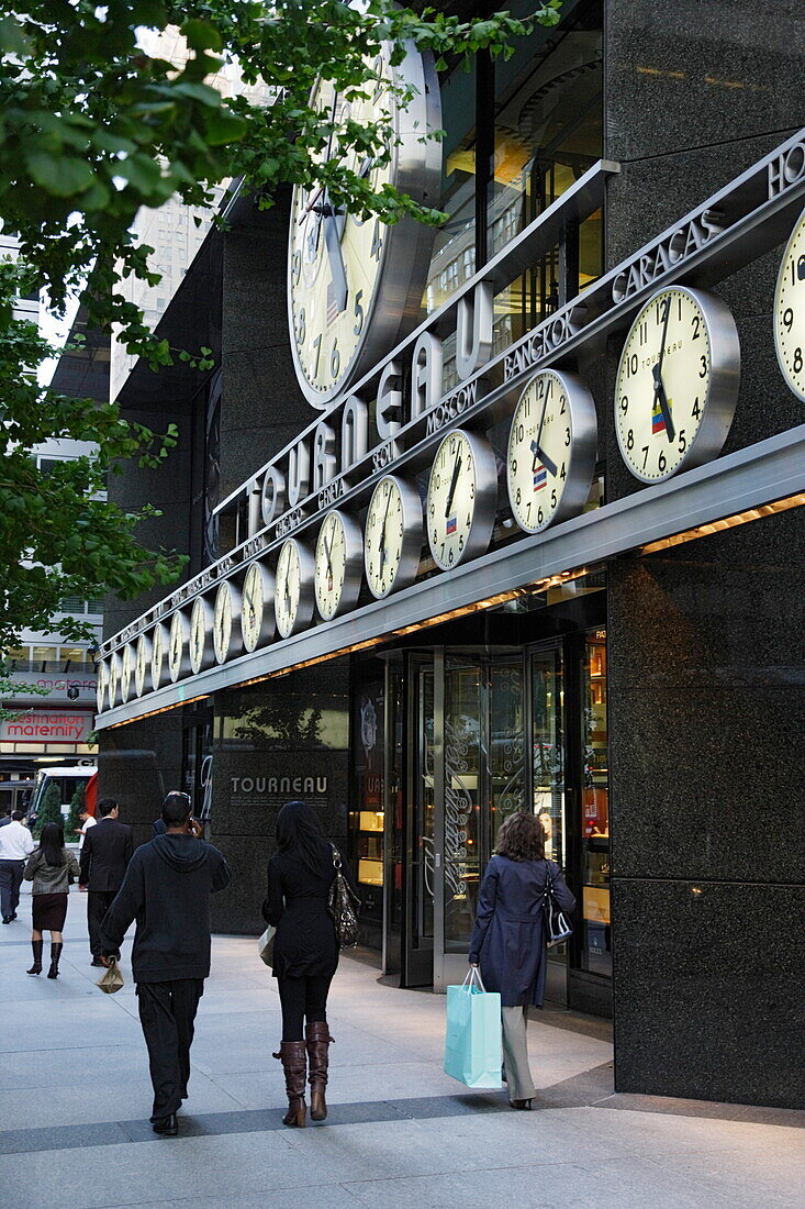 Uhrengeschäft, Madison Avenue, Manhattan, New York City, New York, USA