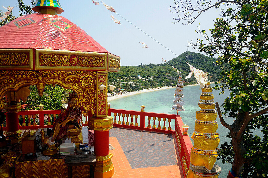 Pagoda, Hat Rin Nai Beach, Ko Phangan, Thailand