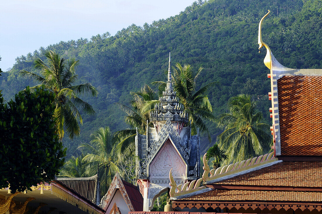 Lamai Tempel und Kloster, Lamai Beach, Ostküste, Ko Samui, Thailand