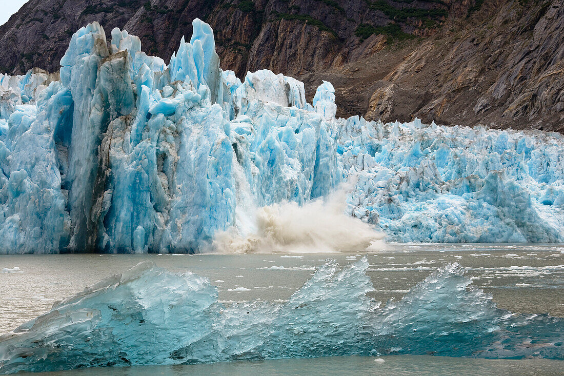 View at the Dawes Glacier, Endicott Arm, Inside Passage, Southeast Alaska, USA