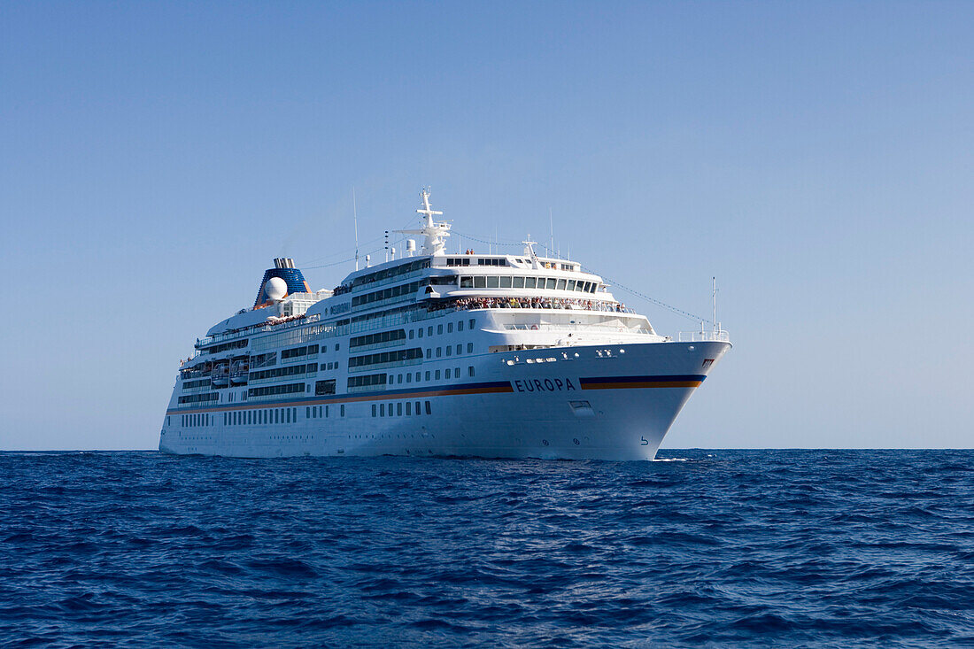 Kreuzfahrtschiff MS Europa, Indischer Ozean, nahe Mosambik, Afrika