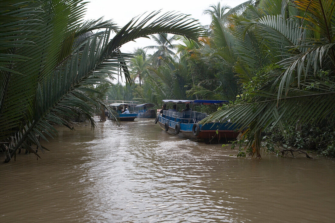 Boat Excursion on Tan Thach Island on Mekong River, My Tho, Tien Giang, Vietnam