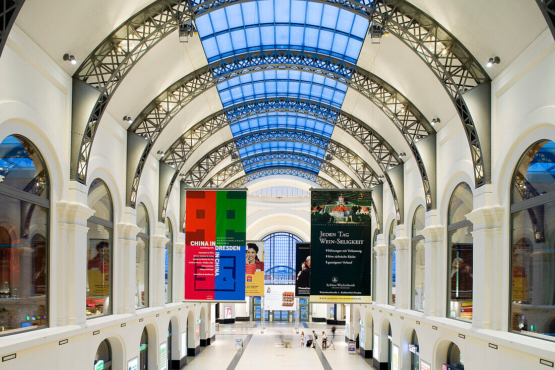 Inside the central station, Dresden, Saxony, Germany