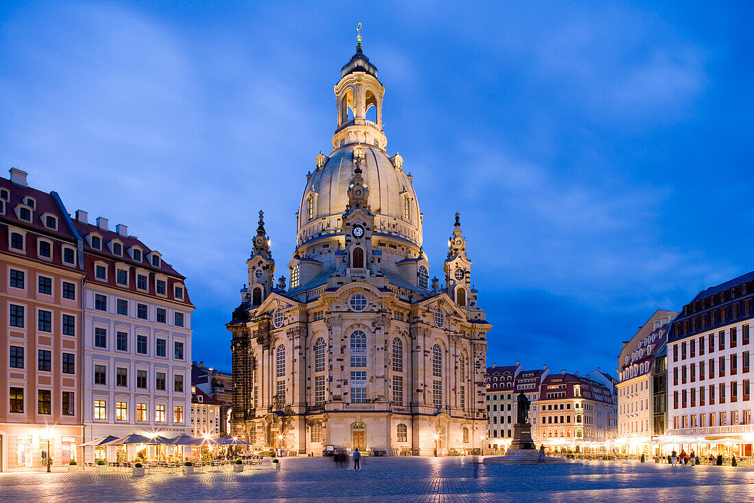 Neumarkt with Church of Our Lady, Dresden, Saxony, Germany