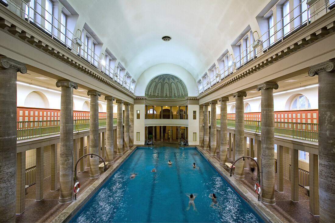 Stadtbad Neukölln, opened in 1914, Roman style baths, Berlin