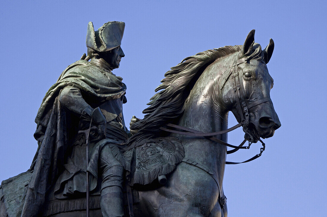 Reiterstandbild Friedrichs des Großen, Unter den Linden, Berlin, Deutschland