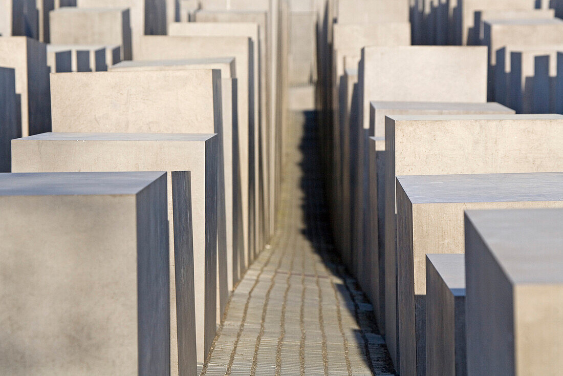 The Memorial to the Murdered Jews of Europe, Holocaust memorial site, Berlin Germany