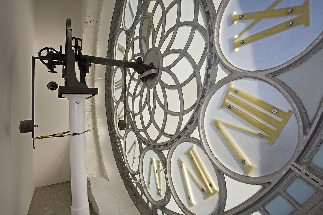 Tower clock, Red Town Hall, Berlin, Germany