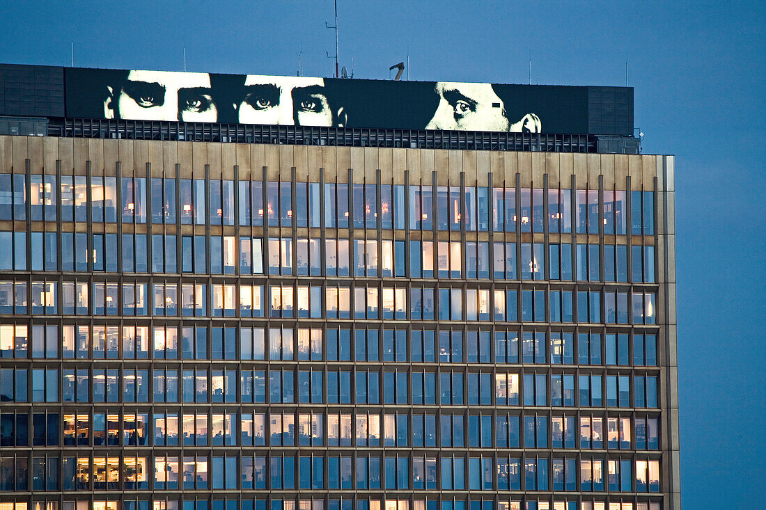 Axel Springer publishing house, built as the Berlin wall was being built, Berlin, Germany