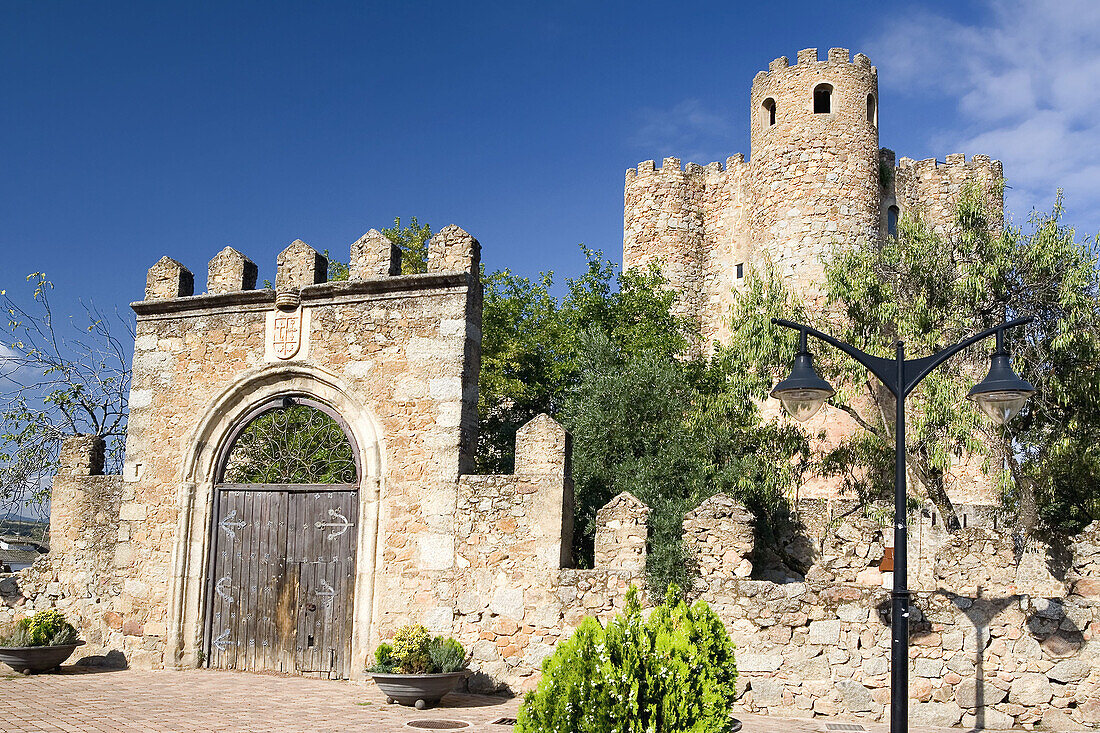 La Coracera castle or Álvaro de Luna. San Martín de Valdeiglesias. Madrid. Spain..