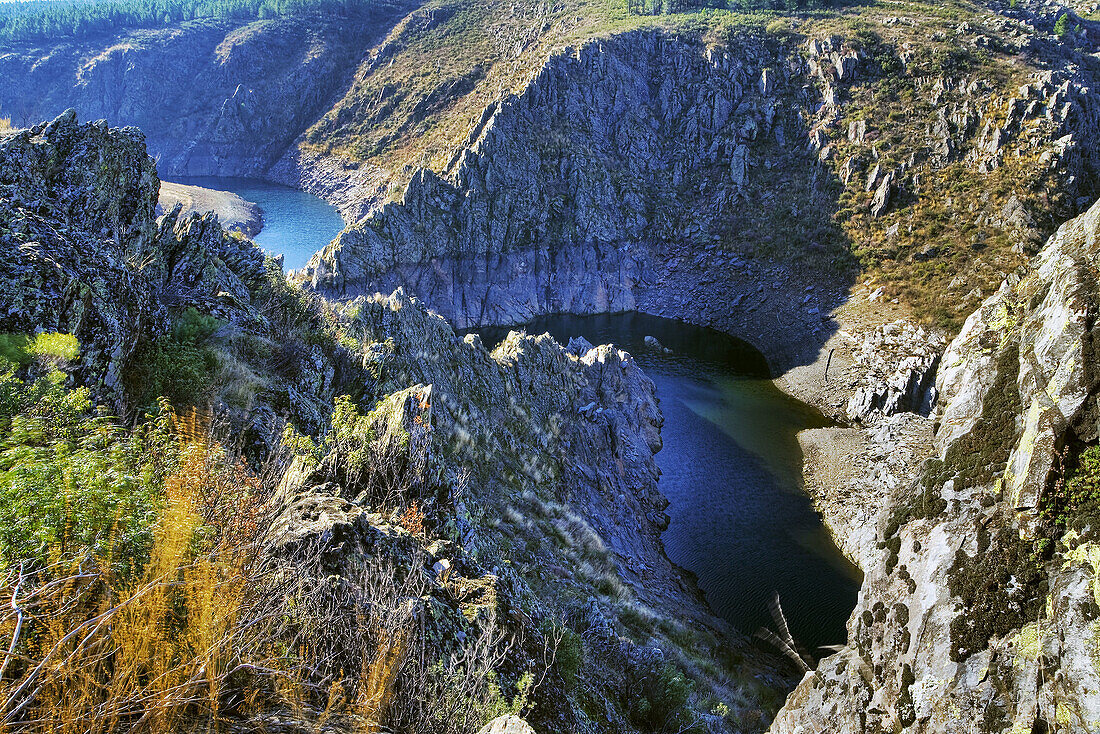El Atazar dam. Madrid province, Spain