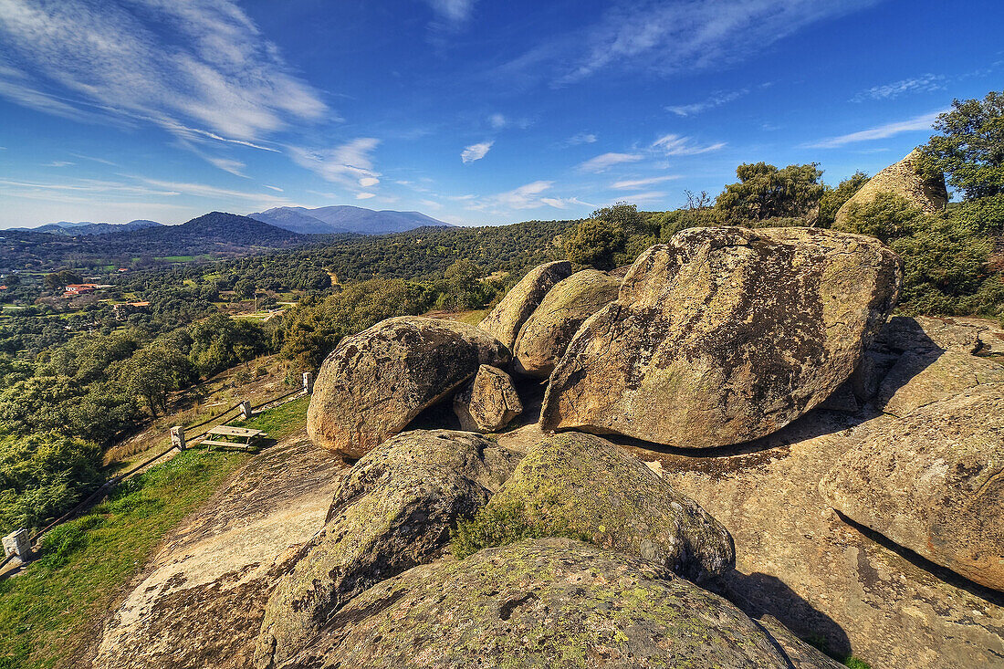 Pelahustán from the 'Cerro del Águila'. Castilla la Mancha. Spain.