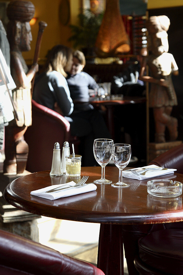 The inteiror view of a Cafe. Paris. France