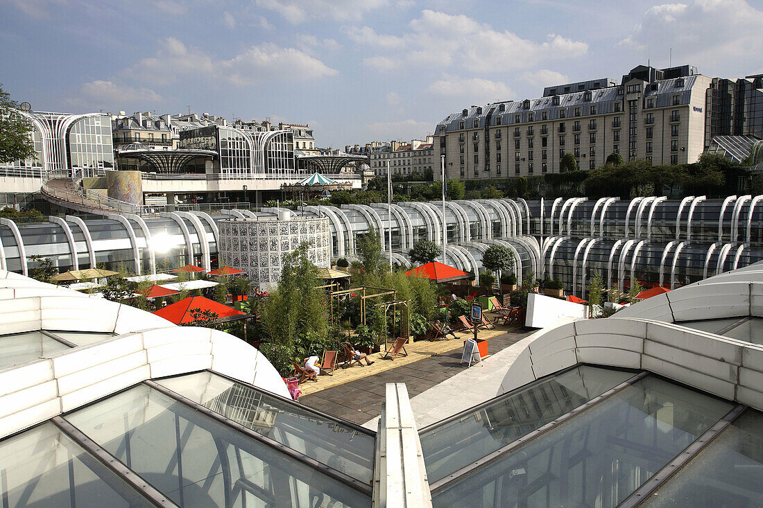 Forum des Halles, the shopping and transportation center in Les Halles. Paris. France
