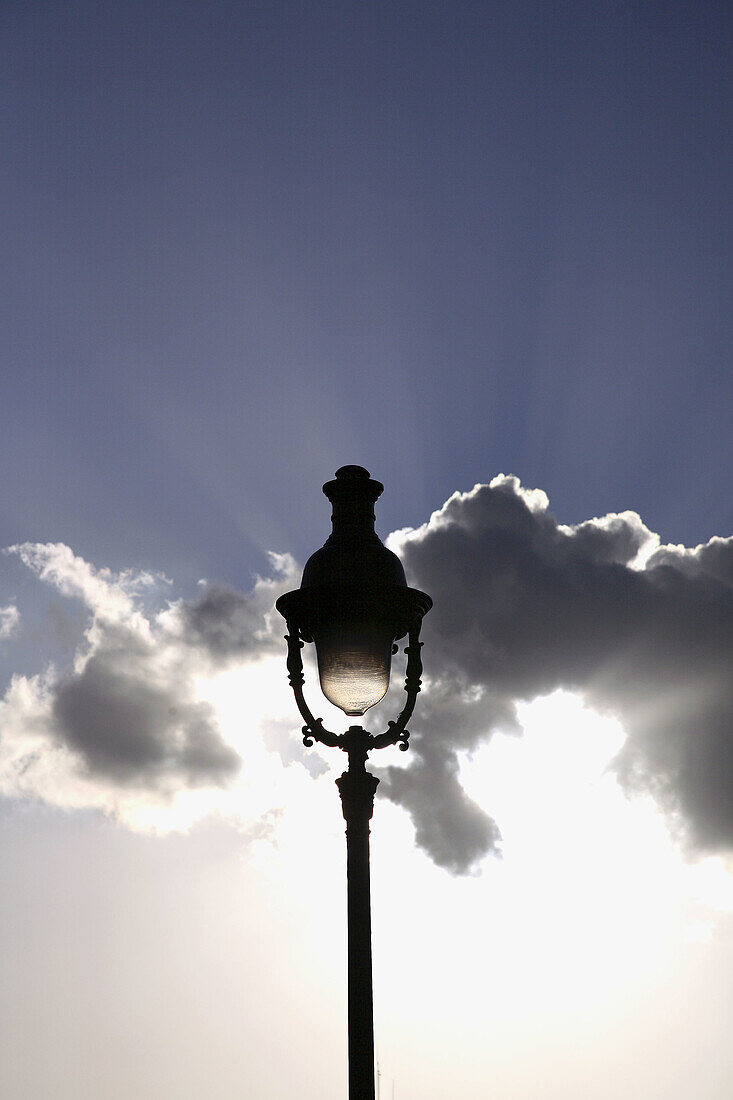 A parisian street lamp. Paris. France
