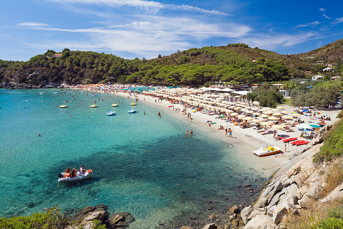 Strand von Fetovaia, Elba, Toskana, Italien