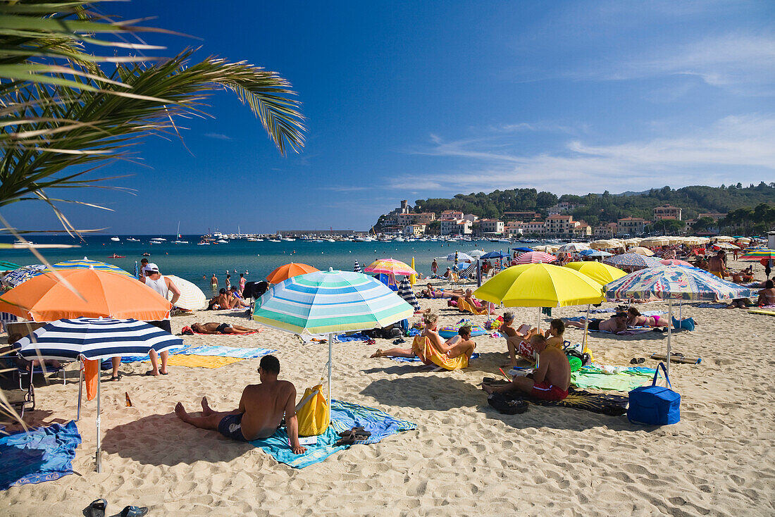 Beach at Marina di Campo, Elba, Italy