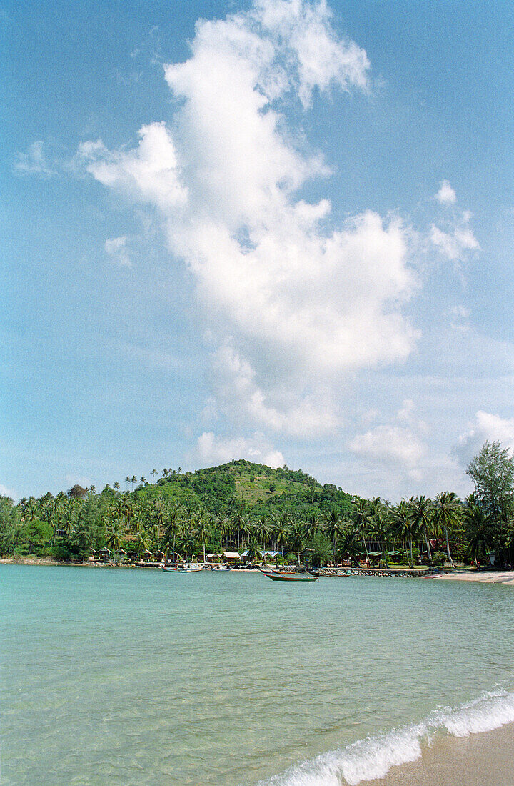 Blick auf Mae Hat Bay, Ko Phangan, Thailand